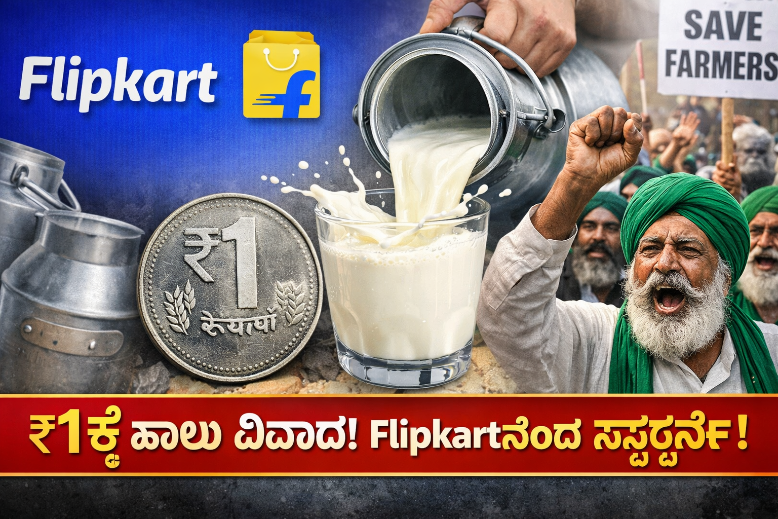 1 rupee milk news